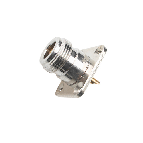 4 Hole Flange N Female Solder Connector