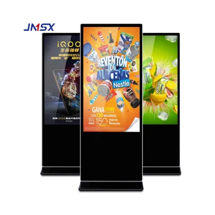 floor standing 55 65 inch advertising player totem