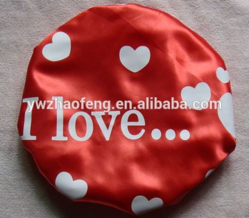 Yiwu factory Satin lady shower cap