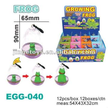 Magic growing jumping frog toy