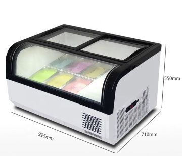 Commercial Desktop Ice Cream and Yogurt Display Cabinet