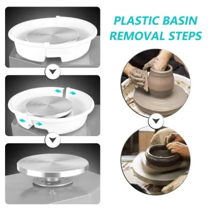 Electric Clay Pottery Wheel with Touch Tool for Ceramic Basin Pottery Manufacturing