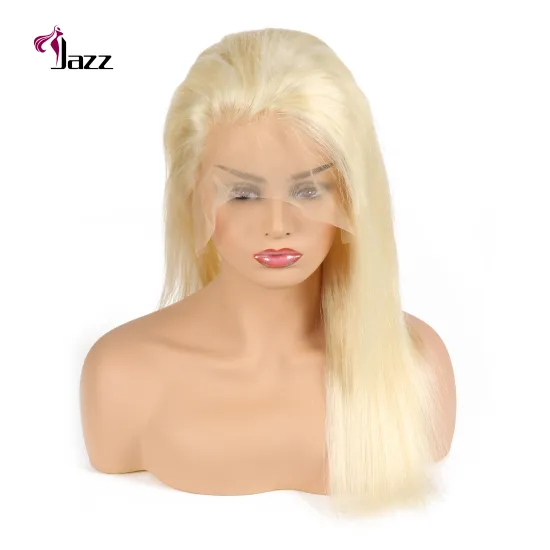 Raw European Natural 613 Blonde Cuticle Aligned Human Hair Wig Hd Full Lace Wig Brazilian Swiss Hd Lace Wig Virgin Hair