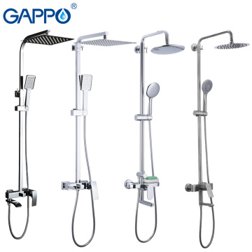 GAPPO Sanitary Ware Suite bathroom shower faucet bath shower mixer faucet taps rain shower head set waterfall bathtub faucet