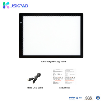 LED Light Pad with Scale and Black Frame