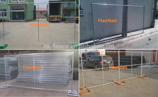 Versatile diamond mesh temporary fence,12X6' temporary fence frame,30X18'' fence stand,used chain link pool temporary fence