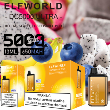 Hot Selling Elf World DC5000 Ultra Disposable Vapes