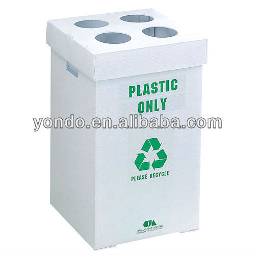 Collapsible Coroplast Recycle Bin