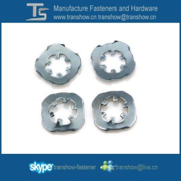 zinc plated steel internal toothed washer
