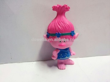 Promotional Plastic troll doll keychain