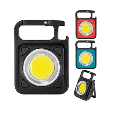 Portable Mini LED Camping Light: USB Rechargeable, Keychain Design with Carabiner for Outdoor Hiking and Travel