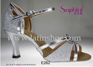 Suphini Silver High Quality Popular Women Latin Dance Shoes