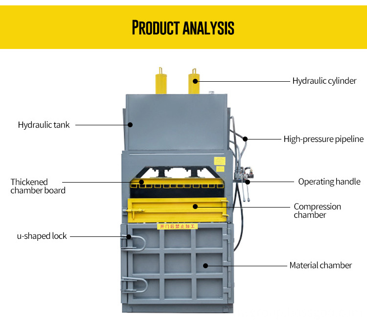 Double Sylinder Vertical Hydraulic Baler 03