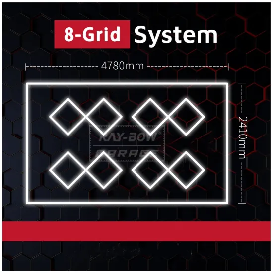 RGB Honeycomb LED Light: 8-Grid Hexagon Bollard with Wall-Mounted Honeycomb Diffuser