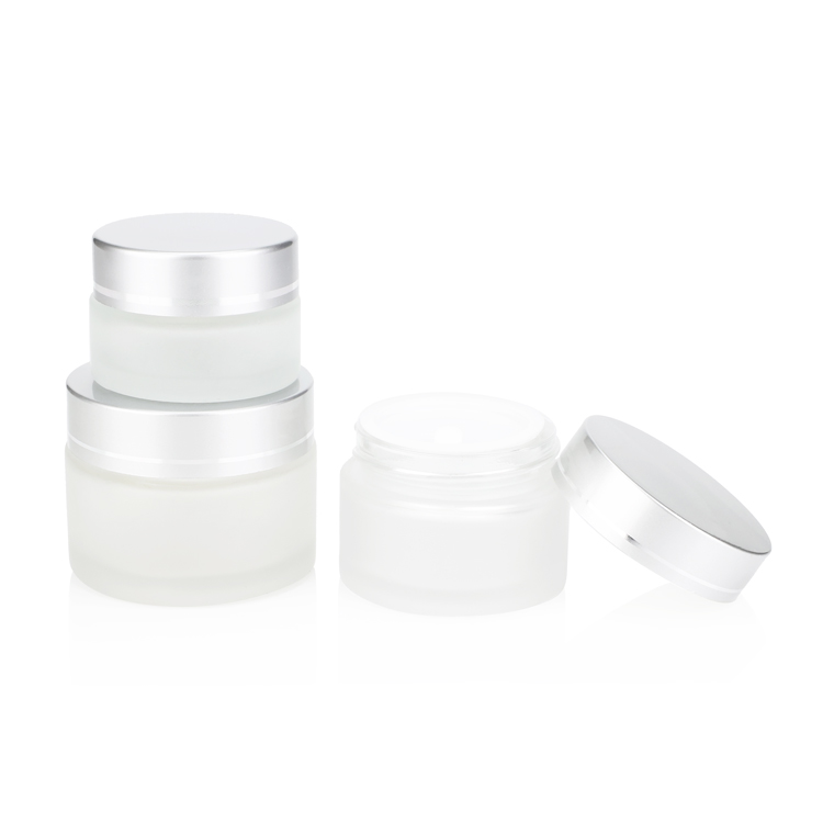 Beste prijs OEM Lege luxe mat transparant 1 ounce 50 g 100 g 100 gc cosmetische crème Jar Clear met schroefdeksel