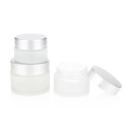 best price OEM empty luxury matte transparent 1 ounce 50 gm 100gm cosmetic cream jar clear with screw lid