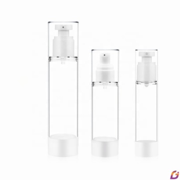 Transparante ronde airless pompflessen - 5 ml tot 150 ml