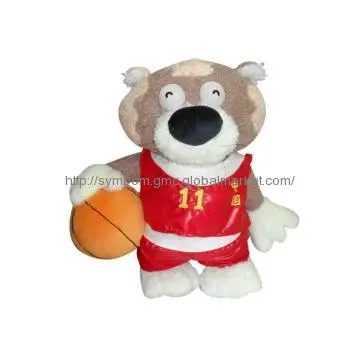 Cute Plush Basketball Tiger Toy