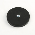 Rubber Coated Pot Magnet Female Thread