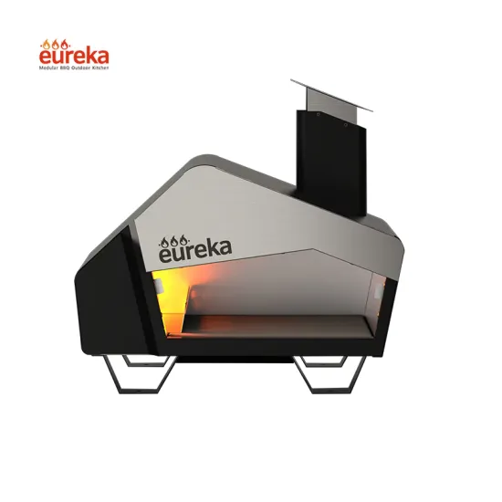 13 Inch Indoor Dual Fuel Mini Pizza Oven with Chimney