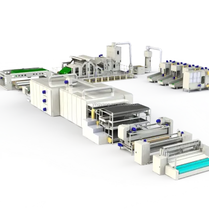 YING YANG Chemical Bonded Soft Wadding Production Line Machinery
