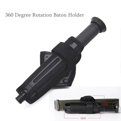 Tactical Telescopic Baton Holster with 360 Degree Rotation