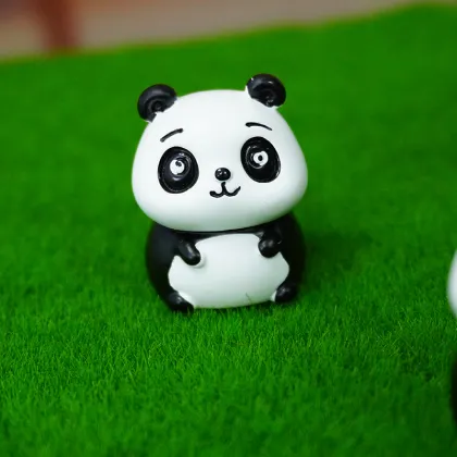 Cute Cartoon Resin Panda Aquariums & Accessories