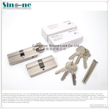 SINONE Euro Cylinder Lock/EN1303:2005 Brass cylinder