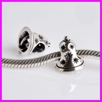 Small Bell Shape 925 Sterling Silver Charms And Beads For European Bracelets