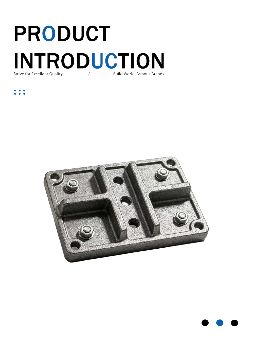 Ductile Iron Insulating Mounting Plate Casting