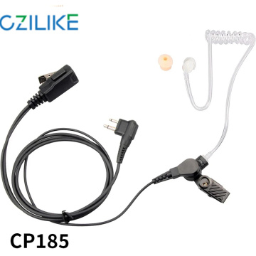 Wire Earphone with Reinforced Clip Cable for Walkie-Talkie Radios