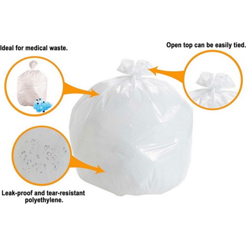 Heavy Duty Contractor White Garbage Plastic Bag