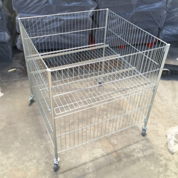 Supermarket Movable Storage Basket Rack