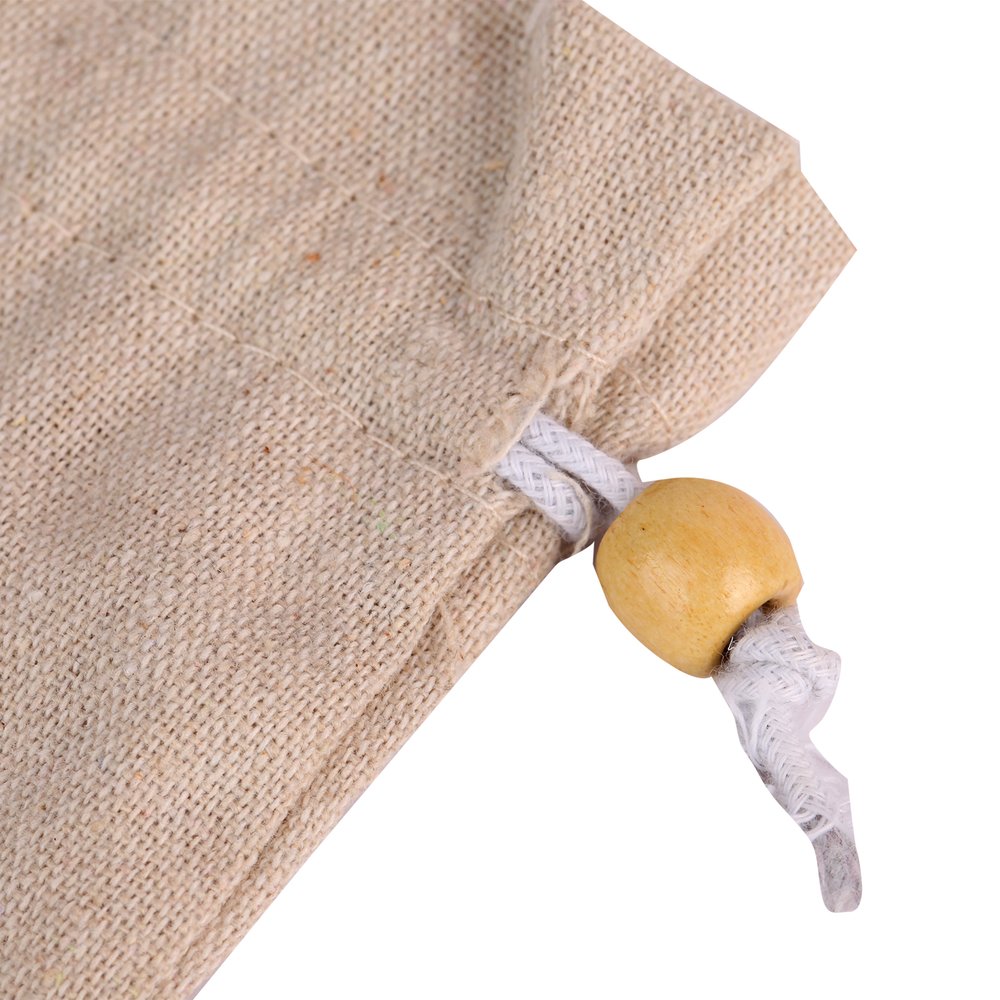 white linen pouch