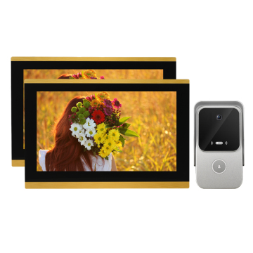 10 Inch Display IP Intercom System with RFIC Monitor, Tuya Smart App for Remote Unlock and Video Door Phone for Villa Buildings