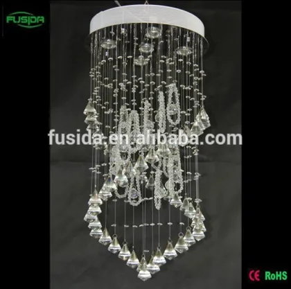 Luxury crystal chandelier, stairs lamp