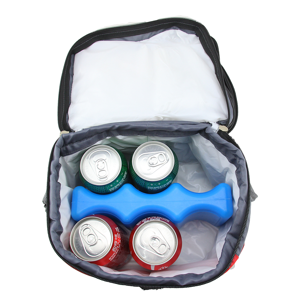 Portable Double-Deck Heat Insulation Cooler Bag