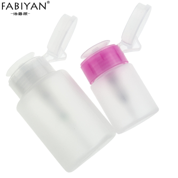 2pcs 60ML + 150ML Makeup Nail Art Plastic Empty Bottle Pump Dispenser Polish Remover Cleaner Manicure Portable Tools