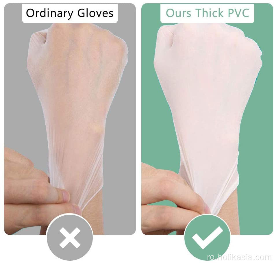 Mănuși din PVC din vinil