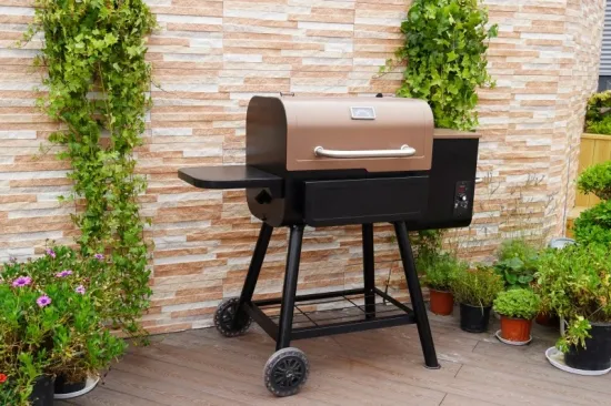 OEM Accepted BBQ Grill 26-Inch Electric Pellet Grill Smoker with Side Shelf