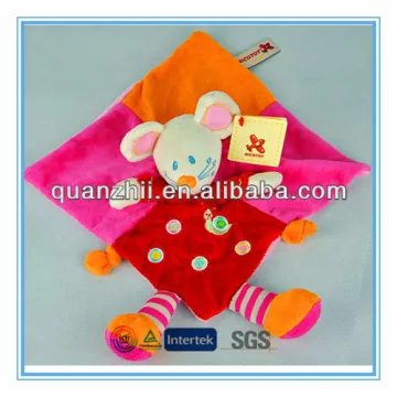 Baby cute plush blanket safety toy