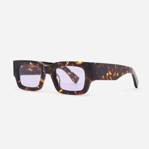 Square Shape Acetate Unisex Sunglasses