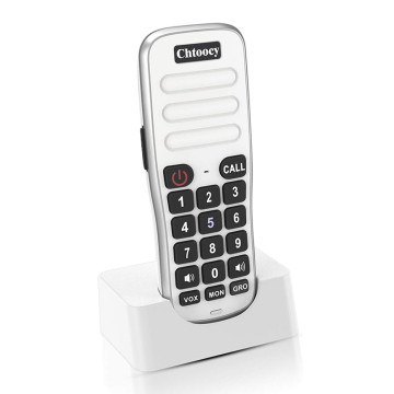 Portable Rechargeable Wireless Doorbell Intercom System with Long-Range Communication for Home