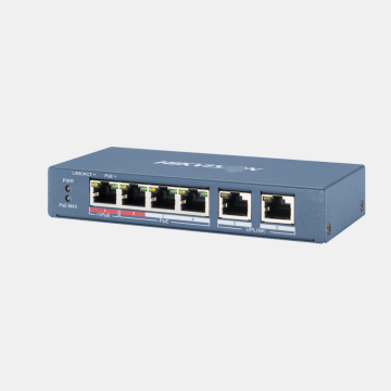 Hikvision 4 Port Fast Ethernet Un-Managedated Poe Switch DS-3E0106HP-E