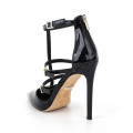 Pointed Toe Multi-strap High Heel Sandals