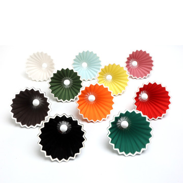 Colorful Custom Ceramic Coffee Dripper Pour Over Cone