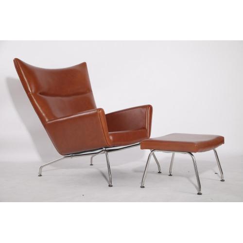 Hans J. Wegner CH445 Wing Chair og Ottoman