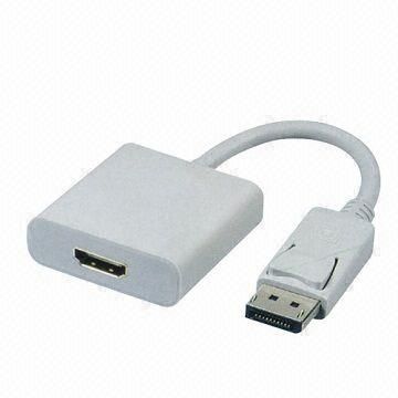 สถาปัตยกรรม DisplayPort เชื่อมต่อกับสายสีขาว สถาปัตยกรรม DisplayPort ชายประเภทหญิง HDMI