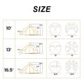 Tenda in tela di 4 stagioni impermeabili esterne