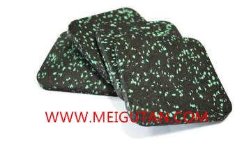 gym rubber flooring with colorful EPDM granules